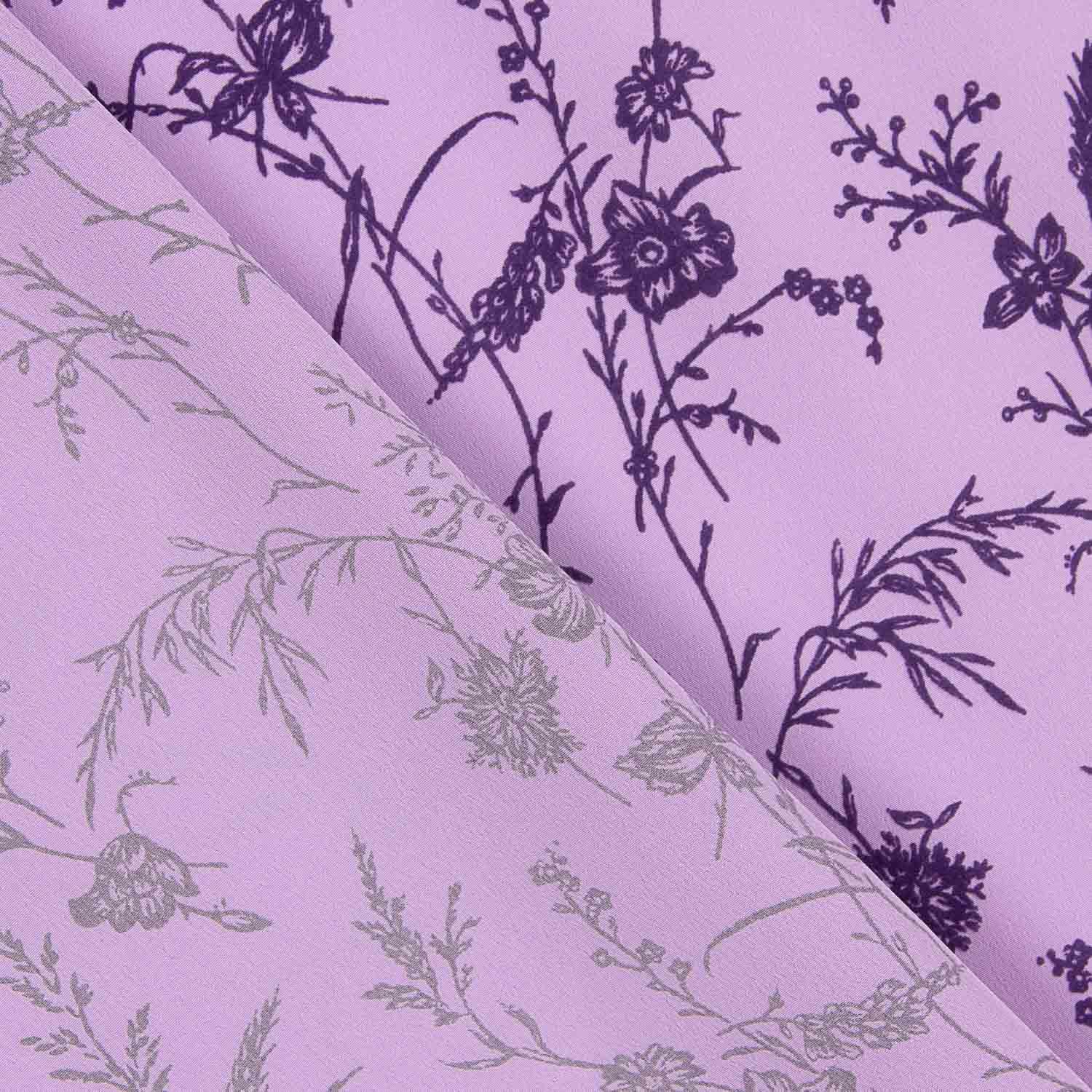 Koshibo Mallow Flocked Intense Lilac Flowers - Ribes y Casals