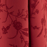 Red Koshibo Flocked Red Flowers - Ribes y Casals