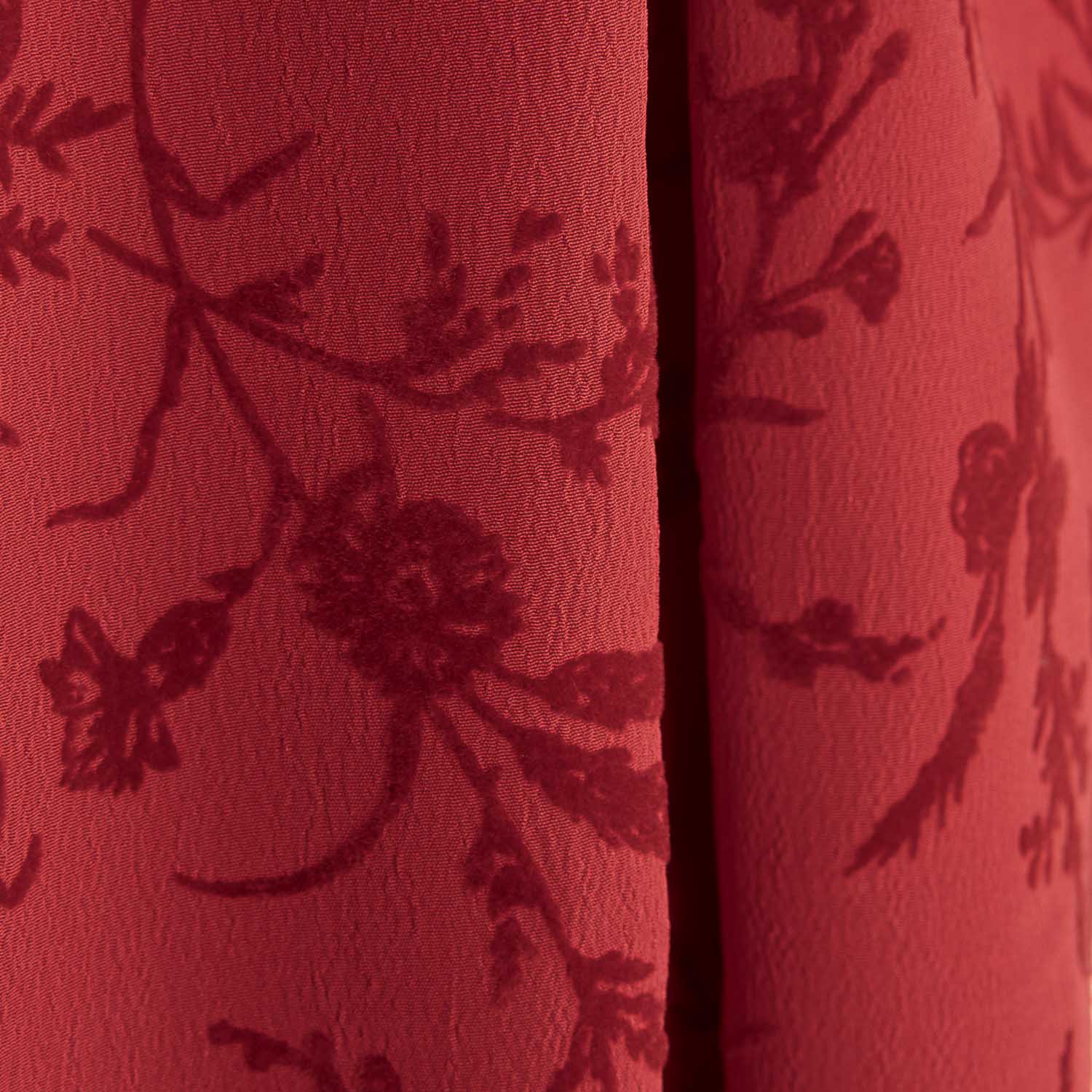 Red Koshibo Flocked Red Flowers - Ribes y Casals