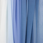 Blue Gradient Print Chiffon - Ribes y Casals