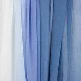 Blue Gradient Print Chiffon - Ribes y Casals