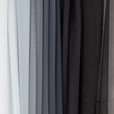 White to Black Gradient Print Chiffon - Ribes y Casals