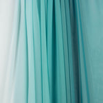 Turquoise Gradient Print Chiffon - Ribes y Casals