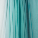 Turquoise Gradient Print Chiffon - Ribes y Casals
