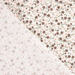 Cotton Muslin Delicate Flowers Light Background - Ribes y Casals