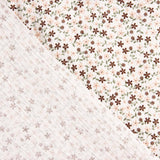 Cotton Muslin Delicate Flowers Light Background - Ribes y Casals