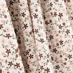 Cotton Muslin Delicate Flowers Light Background - Ribes y Casals