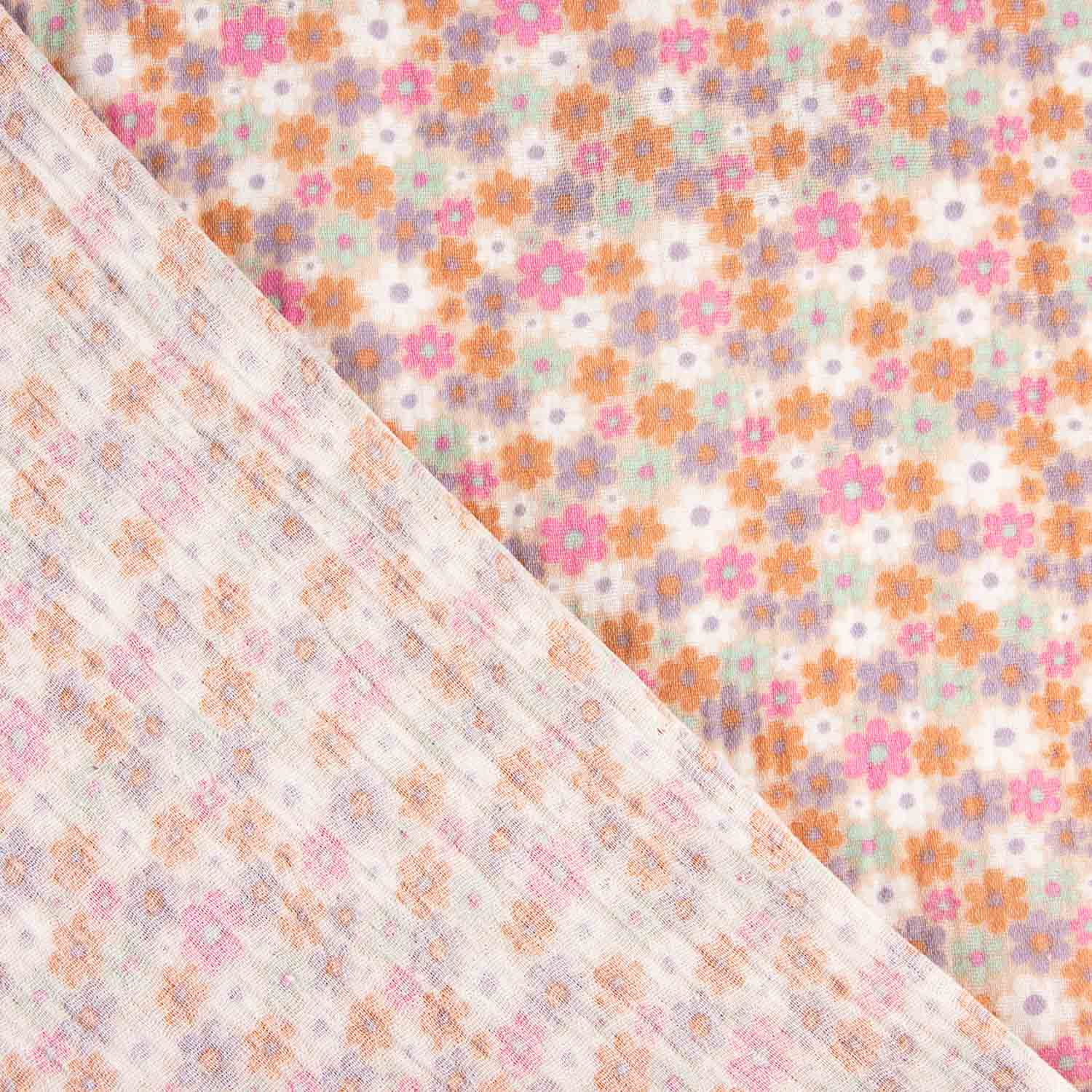 Cotton Muslin Mini Flowers Multicolor - Ribes y Casals