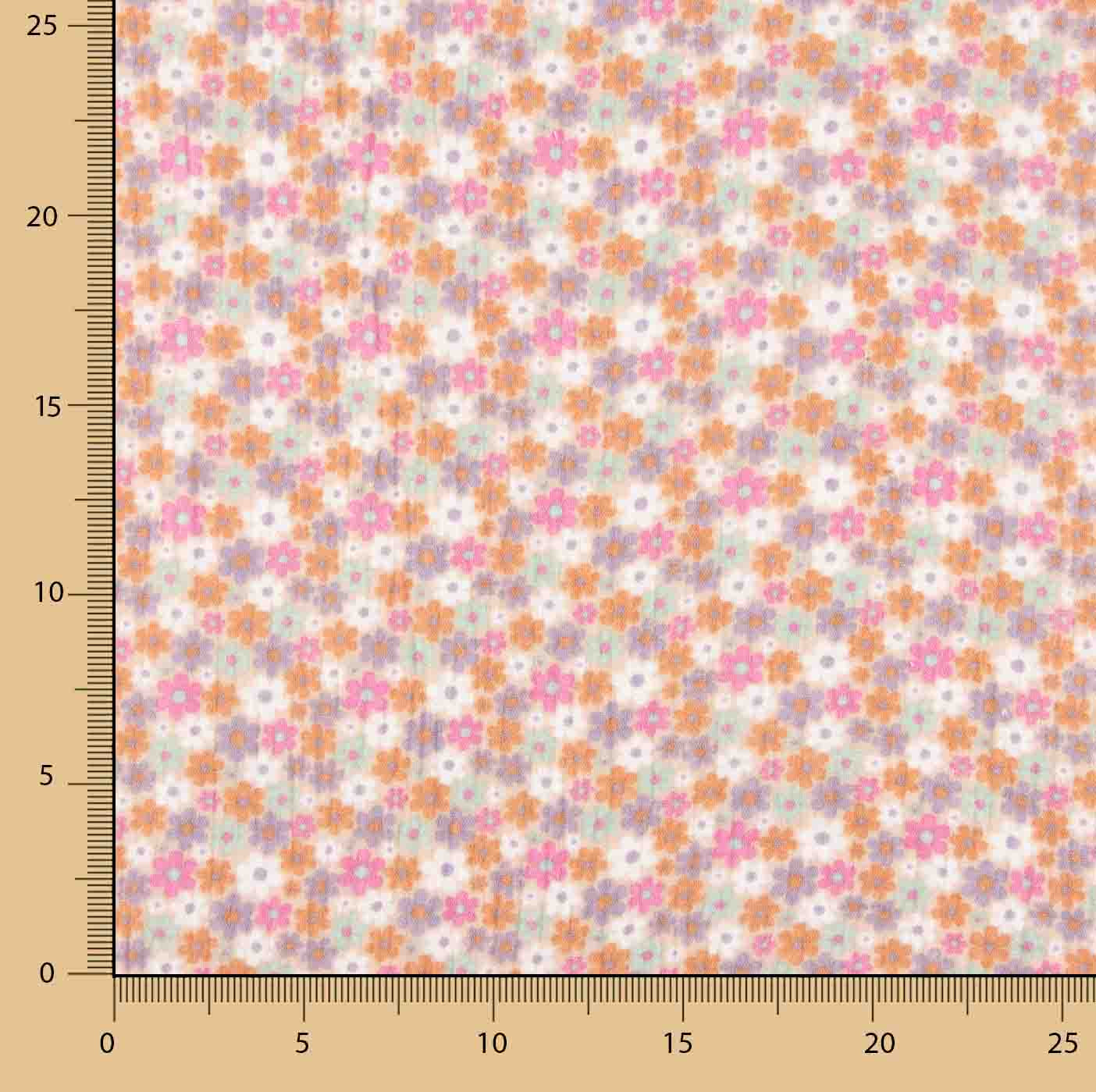 Cotton Muslin Mini Flowers Multicolor - Ribes y Casals