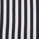 Navy and White Striped Cotton Muslin - Ribes y Casals