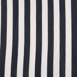 Navy and White Striped Cotton Muslin - Ribes y Casals