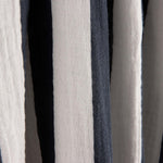 Navy and White Striped Cotton Muslin - Ribes y Casals