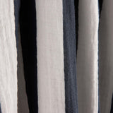 Navy and White Striped Cotton Muslin - Ribes y Casals