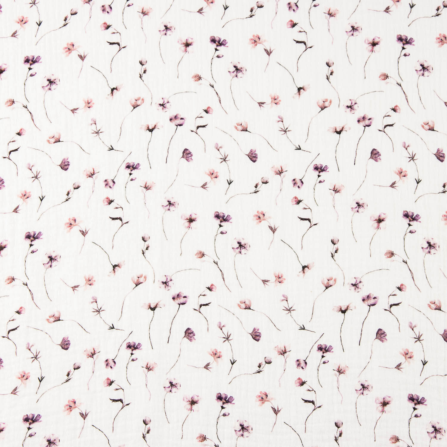 Muslin Cotton Lavender Flowers - Ribes y Casals