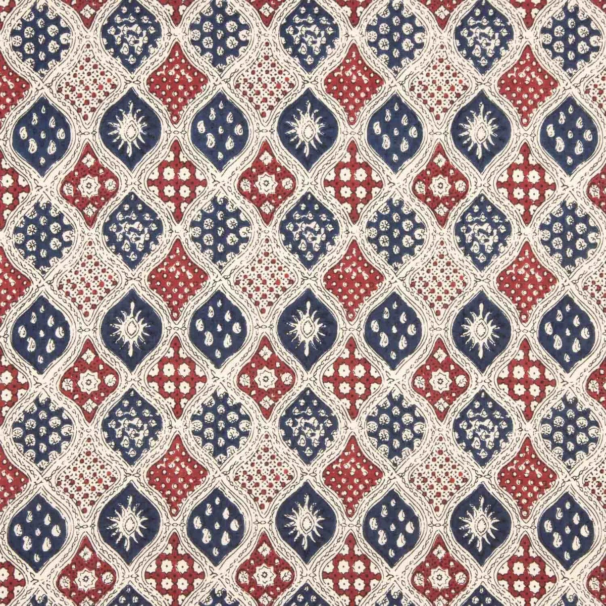 Blue Pomegranate Printed Poplin - Ribes y Casals