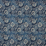Indigo Batik Spiral Print Cotton Voile - Ribes y Casals