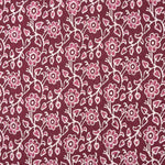 Voile Algodón Estampado Jardín Vintage Burdeos - Ribes y Casals