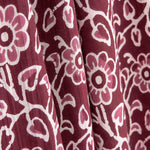 Voile Algodón Estampado Jardín Vintage Burdeos - Ribes y Casals