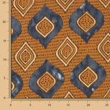 Ikat-printed indigo cotton voile - Ribes y Casals