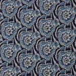 Voile Algodón Estampado Espirales Batik Índigo - Ribes y Casals