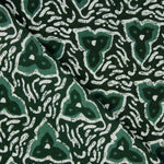 Organic Green Tribal Print Cotton Voile - Ribes y Casals