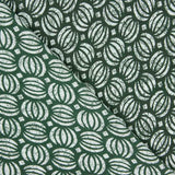 Green Botanical Seed Print Cotton Voile - Ribes y Casals