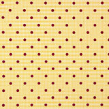 Vichy Cotton Albero Flocked Polka Dot Maroon - Ribes y Casals