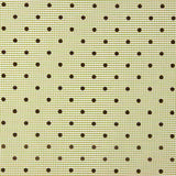 Green Flocked Cotton with Green Polka Dots - Ribes y Casals