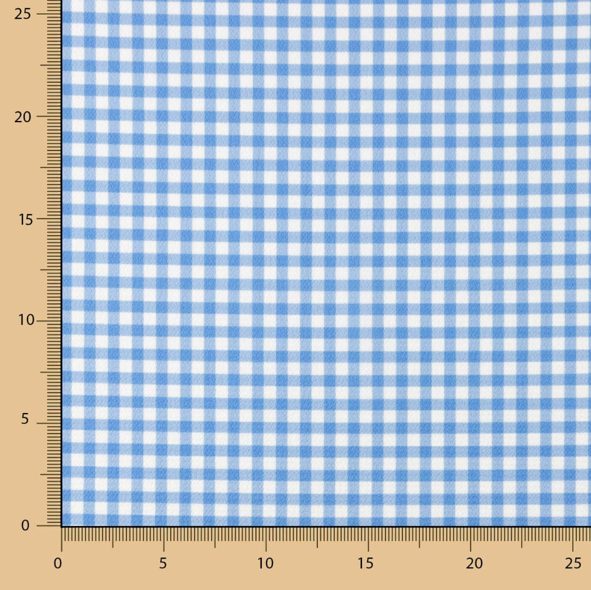 Vichy Crepe Blue and White - Ribes y Casals