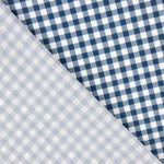 Vichy Crepe Navy and White - Ribes y Casals