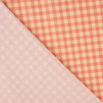 Vichy Crepe Orange and Coral - Ribes y Casals