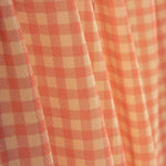 Vichy Crepe Orange and Coral - Ribes y Casals