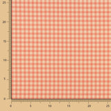 Vichy Crepe Orange and Coral - Ribes y Casals