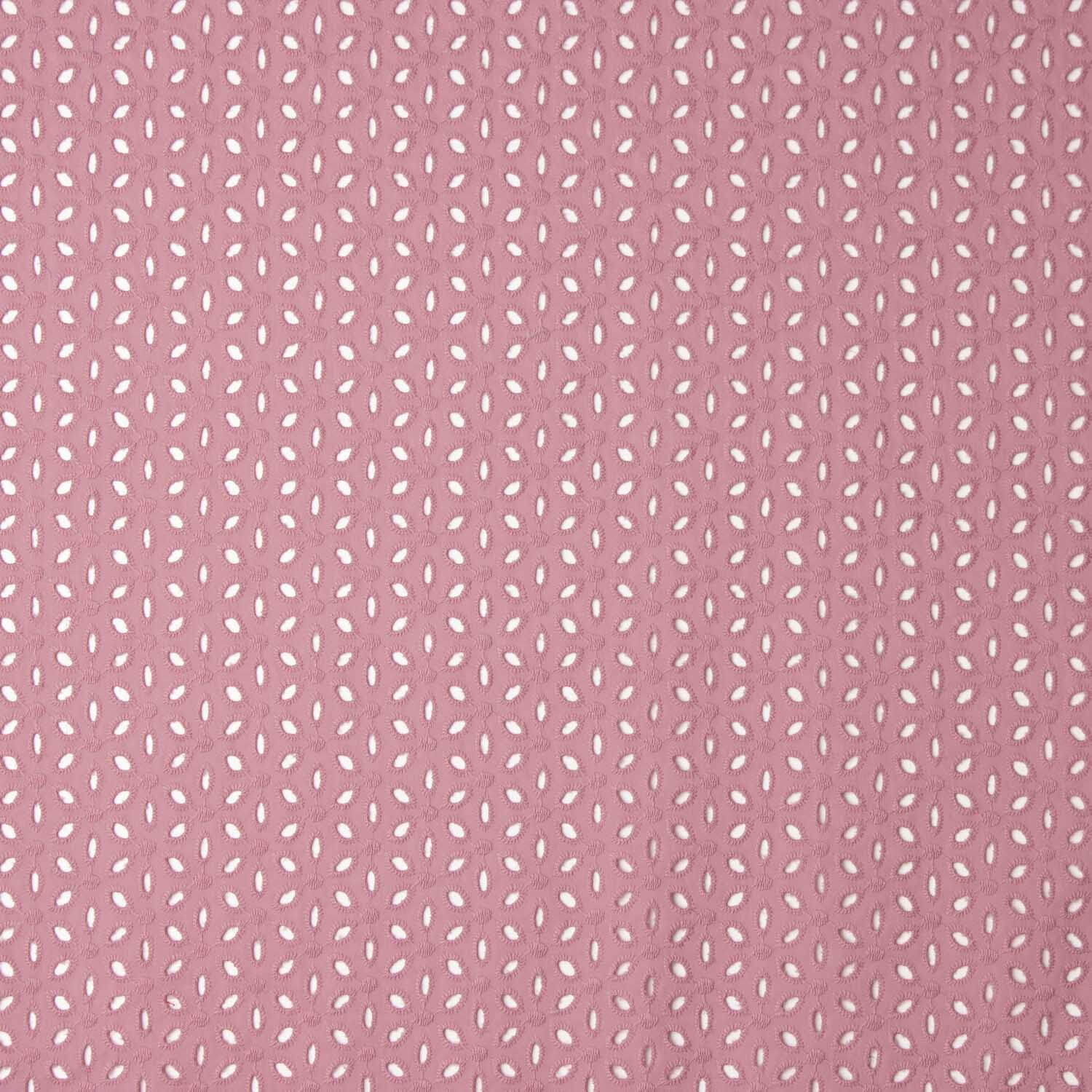 Swiss Embroidery Pale Pink Petals - Ribes y Casals