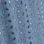 Swiss Embroidery Petals Dark Denim Blue - Ribes y Casals