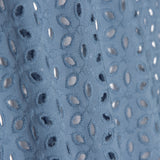 Swiss Embroidery Petals Dark Denim Blue - Ribes y Casals