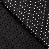 Swiss Embroidery Petals Black - Ribes y Casals