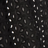 Swiss Embroidery Petals Black - Ribes y Casals