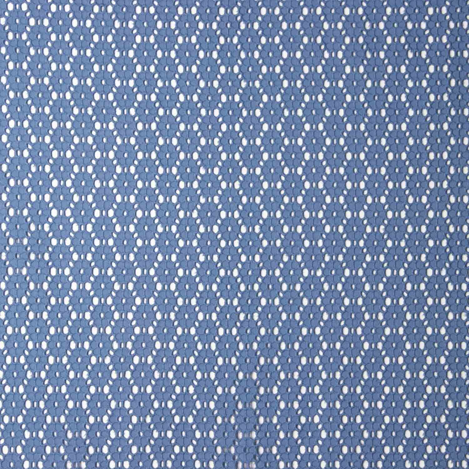 Swiss Embroidery Blue Daisy Dark Denim - Ribes y Casals