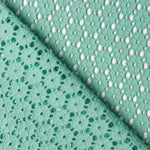 Swiss Embroidery Water Green Daisy - Ribes y Casals