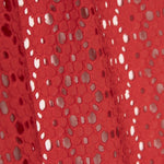 Swiss Embroidery Red Daisy - Ribes y Casals