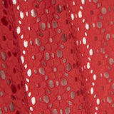 Swiss Embroidery Red Daisy - Ribes y Casals