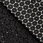 Black Swiss Embroidery Daisy - Ribes y Casals