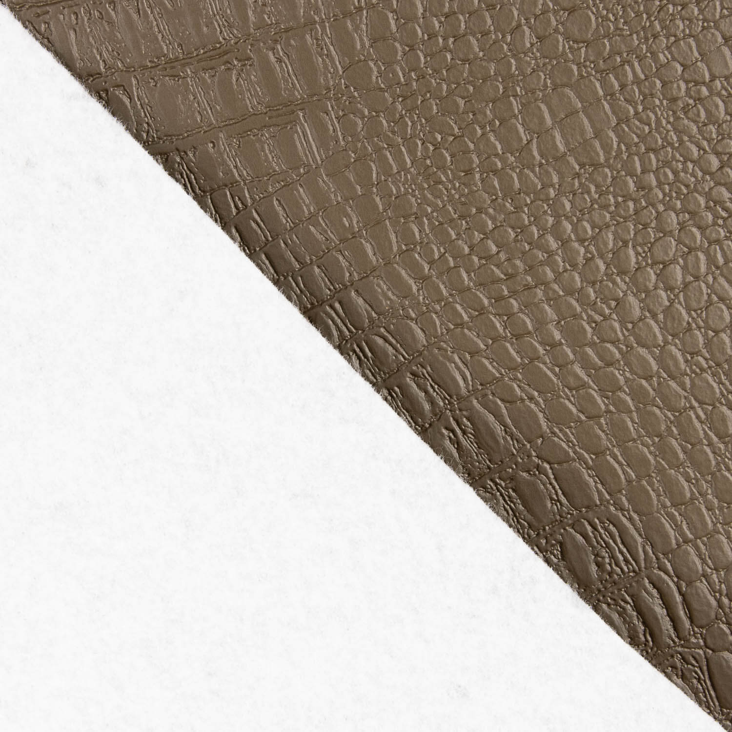 Brown Crocodile Backing Faux Leather - Ribes y Casals