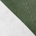 Green Crocodile Backing Faux Leather - Ribes y Casals