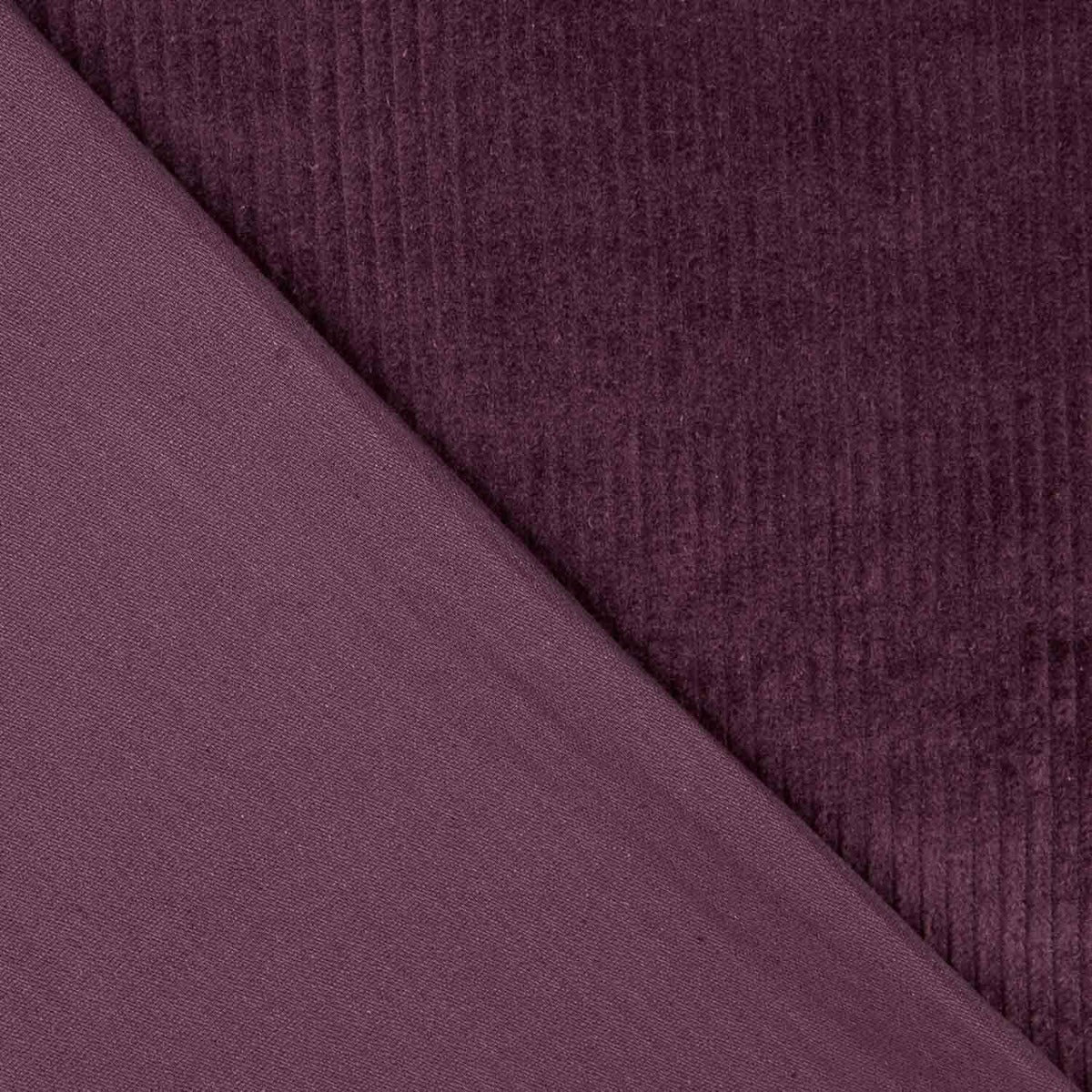Aubergine Cotton Corduroy - Ribes y Casals