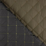 Double-sided quilted lining in khaki and black - Ribes y Casals