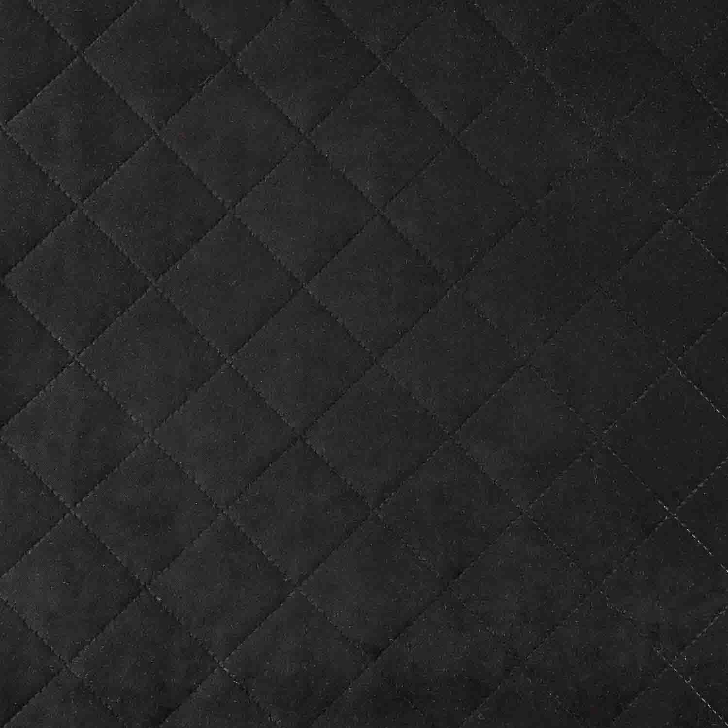 Double-Sided Black Quilted Suede - Ribes y Casals