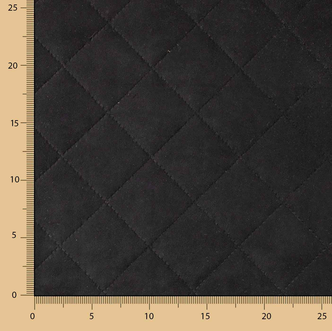 Double-Sided Black Quilted Suede - Ribes y Casals