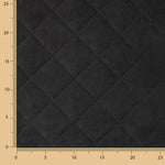 Double-Sided Black Quilted Suede - Ribes y Casals